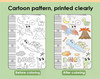 Single Doodling Height Chart Sticker with Removable Glue