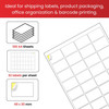 Pack of 3200 White 49x30mm Self Adhesive Labels (32 Labels per A4 Sheet)