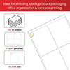 Pack of 400 White 99x146mm Self Adhesive Labels (4 Labels per A4 Sheet)
