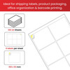 Pack of 600 White 100x94mm Self Adhesive Labels (6 Labels per A4 Sheet)