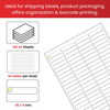 Pack of 8400 White 45x11mm Self Adhesive Labels (84 Labels per A4 Sheet)