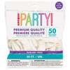 Pack of 50 Pearl White Premium 12" Latex Balloons