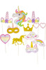 Unicorn Design Photo Probs - Colourful Party Photo Booth Kids Birthday Celebrations