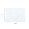 Pack of 50 White 100gsm 114x162mm–C6 Gummed Envelopes