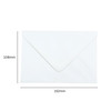 Pack of 50 White 100gsm 108x152mm Gummed Envelopes