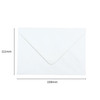 Pack of 50 White 100gsm 111x159mm Gummed Envelopes