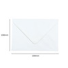 Pack of 50 White 100gsm 108x159mm Gummed Envelopes