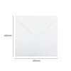 Pack of 50 White 100gsm 100x100mm Gummed Envelopes