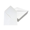 Pack of 50 White 100gsm 120x120mm Gummed Envelopes
