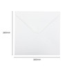 Pack of 50 White 100gsm 160x160mm Gummed Envelopes