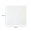 Pack of 50 White 100gsm 220x220mm Gummed Envelopes