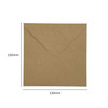 Pack of 50 Eco Kraft Recycled 110gsm 130x130mm Gummed Envelopes