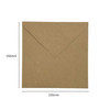 Pack of 50 Eco Kraft Recycled 110gsm 155x155mm Gummed Envelopes