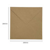 Pack of 50 Eco Kraft Recycled 110gsm 164x164mm Gummed Envelopes
