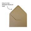 Pack of 50 Eco Kraft Recycled 110gsm 162x229mm–C5 Gummed Envelopes