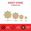 Pack of 200 Brown Kraft Stars 150 x 150mm