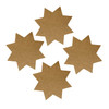 Pack of 1000 Brown Kraft Stars 42 x 42mm