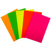 Pack of 400 Assorted Coloured Neon Fluorescent Rectangle Shape 150 x 100mm