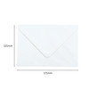 Pack of 50 White 100gsm 121x171mm Gummed Envelopes