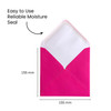Pack of 50 Vivid Sunshine Orange 155x155mm Gummed Envelopes