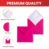 Pack of 50 Vivid Cherry Fizz Pink 155x155mm Gummed Envelopes