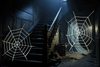 Giant Spider Web Decoration (1.5m) - Spooky Halloween Party Prop for Indoor Outdoor Decor