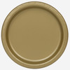 Pack of 16 Solid Gold Rould 9 inch Dinner Plates