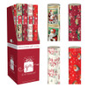 Pack of 4 Vintage Santa Claus Christmas Wrapping Paper Rolls 7m x 69cm
