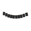 Black Photo Frame Banner Set with Wooden Pegs and Hemp Twine