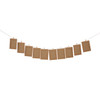 Kraft Photo Frame Banner Set with Wooden Pegs and Hemp Twine