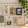 Black & Kraft Photo Frame Banner Set with Wooden Pegs and Hemp Twine