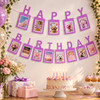 Pink Photo Insert HAPPY BIRTHDAY Banner with Ribbon