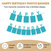 Glitter Purple Photo Insert HAPPY BIRTHDAY Banner with Ribbon