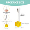 Photo Holder Clip with Square Light Red Coloured Resin Base