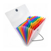 A5 13 Part Rainbow Coloured Tabs Expanding File With Elastic Closure