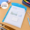 A4 Pastel Pink Filling Plastic Document Wallet With 11 Holes