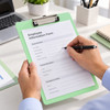 Rigid Mdf A4 Erasable Green Whiteboard Clipboard