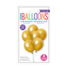 Pack of 8 Dark Gold Pearl Premium 12" Latex Balloons