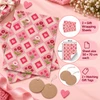 Pack of 2 Petal Checks Design 50 x 70 cm Gift Wrap Sheets with 2 Tags - Valentine’s Mother's Day Birthdays Everyday Celebrations