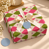 Pack of 2 Spring Diamonds Design 50 x 70 cm Gift Wrap Sheets with 2 Tags - Christmas Birthdays Kids Party Holiday Gifting