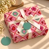 Pack of 2 Floral Tiles Design 50 x 70 cm Gift Wrap Sheets with 2 Tags - Valentine’s Mother's Day Birthdays Everyday Celebrations
