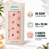Pack of 5 Honeybees Toss Design 50 x 70 cm Luxury Gold Foil Tissue Sheets - Summer, Spring, Birthday Celebration