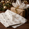 Pack of 5 Sweet Celebration Design 50 x 70 cm Luxury Silver Foil Tissue Sheets - Birthday, Cake, Celebration
