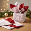 Pack of 8 Sprinkle Confetti Luxury Red Foil Design & Plain Red 50 x 70 cm Tissue Sheets - Christmas, Valentine, Birthday
