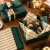 Pack of 8 Garden Bands Luxury Gold Foil Design & Plain Green 50 x 70 cm Tissue Sheets - Christmas Winter Celebrations Wedding Anniversary
