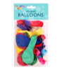 Pack of 20 9" Assorted Colours Large Round Balloons