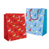 Pack of 12 Patterned Reindeer Design Extra Large Christmas Gift Bags