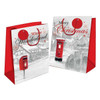 Pack of 12 Postbox Scene Design Extra Large Christmas Gift Bags