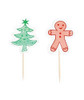 Pack Of 30 Festive Christmas Cupcake Cases & Decorative Toppers