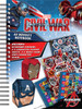 Captain America A5 Hardback Notebook with Stickers